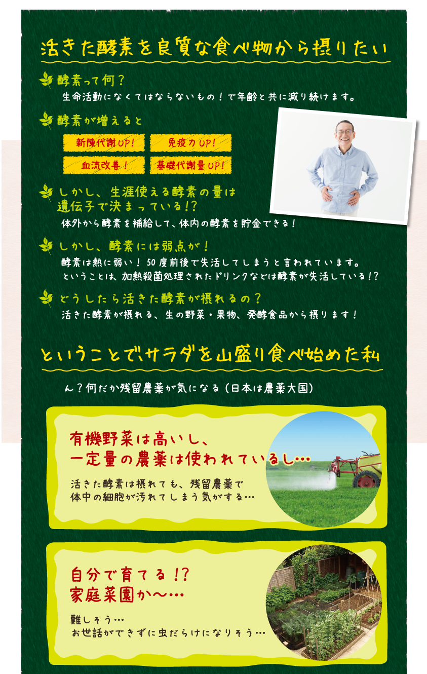 活きた酵素を良質な食べ物から摂りたい